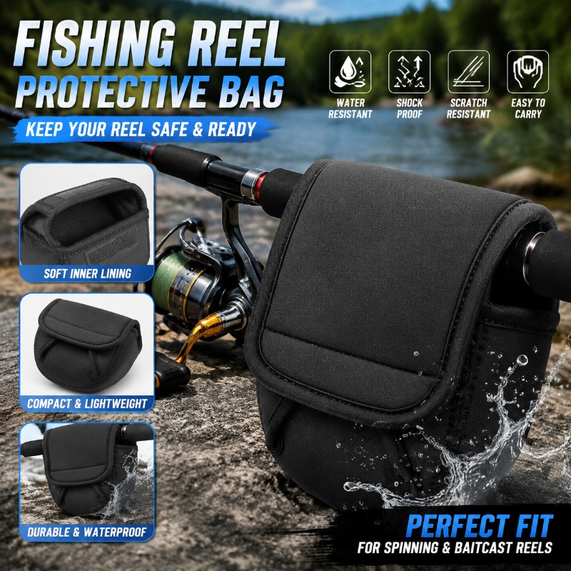 Fly Reel - Borsa Protettiva per Mulinello da Pesca,