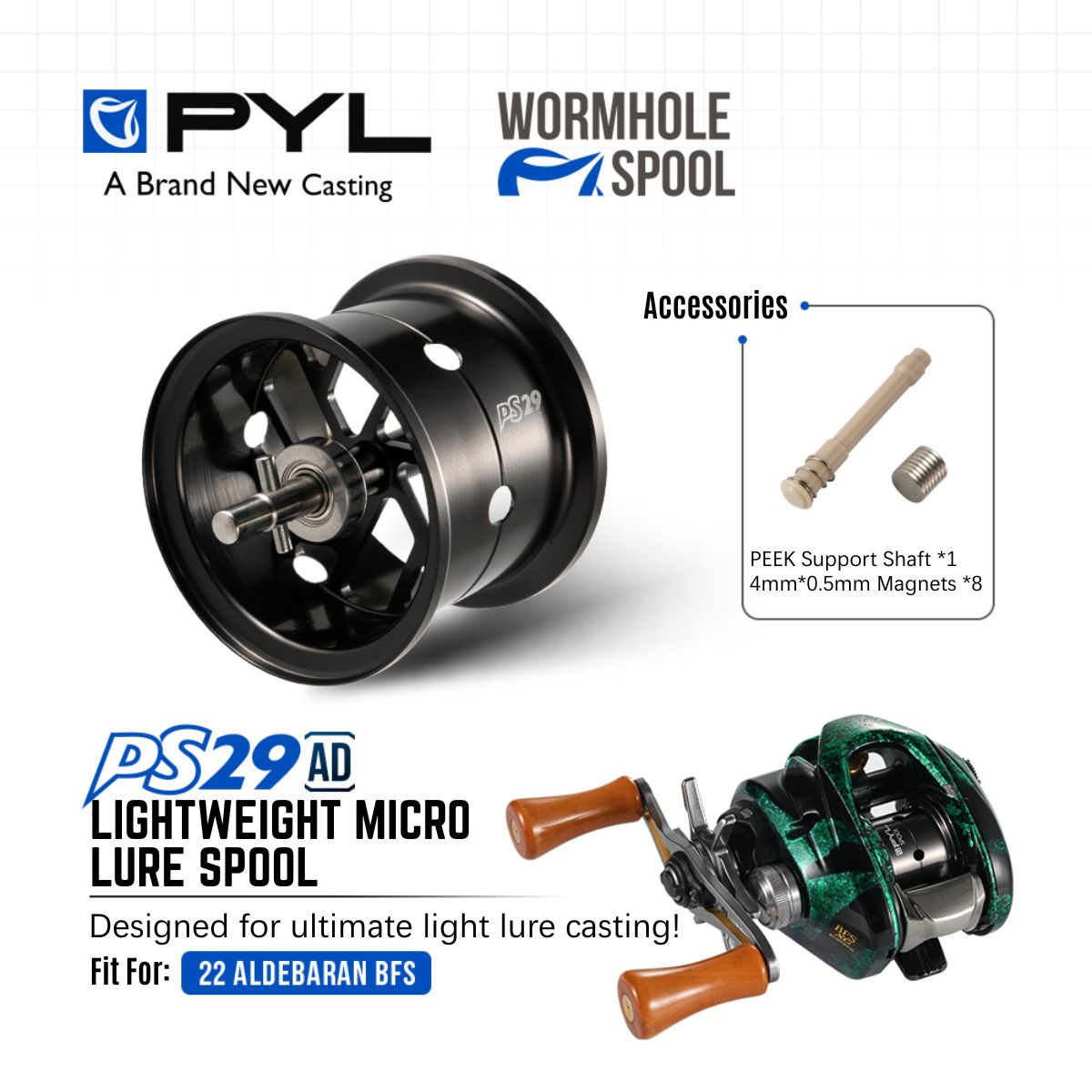 Reel Spare Spool - PYL PS29 AD Bobina Modificata per