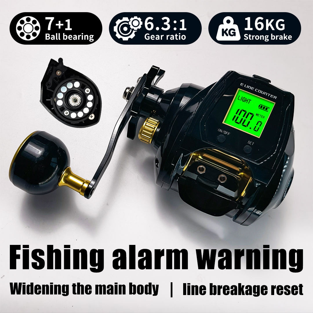 Trolling Reel - Forza di frenata di 16 chilogrammi,